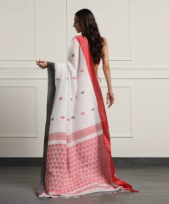 Multicolor  cotton handloom khadi cotton saree 4