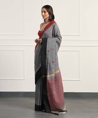 Multicolor  cotton handloom khadi cotton saree 4