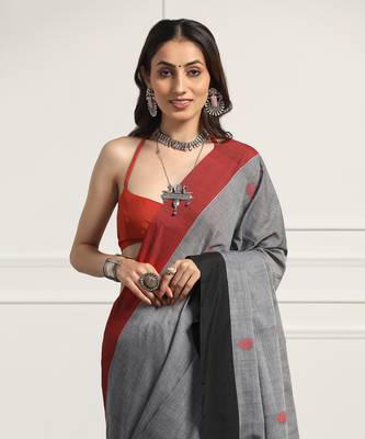 Multicolor  cotton handloom khadi cotton saree 5