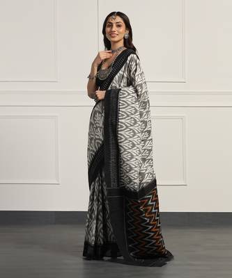 Multicolor  cotton handloom ikat saree 3