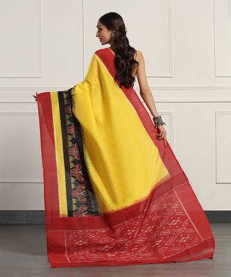 Multicolor  cotton handloom ikat saree 2