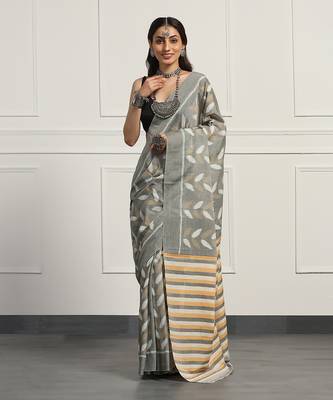 Multicolor  cotton handloom ikat saree 1