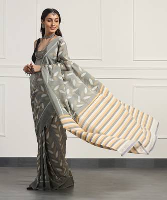 Multicolor  cotton handloom ikat saree 5