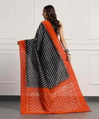 Multicolor  cotton handloom ikat saree 2
