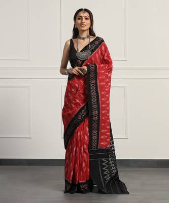 Multicolor  cotton handloom ikat saree 1