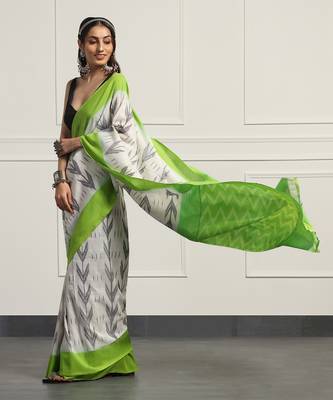Multicolor  cotton handloom ikat saree 5