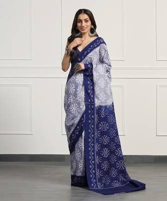 Multicolor  cotton handloom ikat saree 2