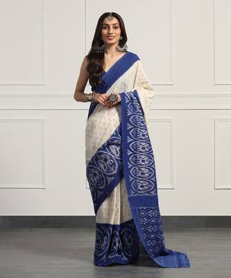 Multicolor  cotton handloom ikat saree 1