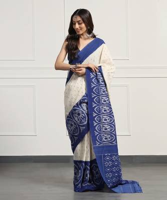 Multicolor  cotton handloom ikat saree 5