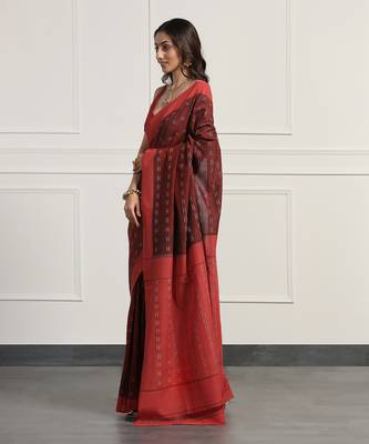 Multicolor  cotton handloom ikat saree 4