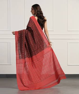 Multicolor  cotton handloom ikat saree 5
