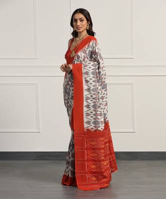 Multicolor  cotton handloom ikat saree 3