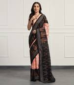 Multicolor  cotton handloom ikat saree