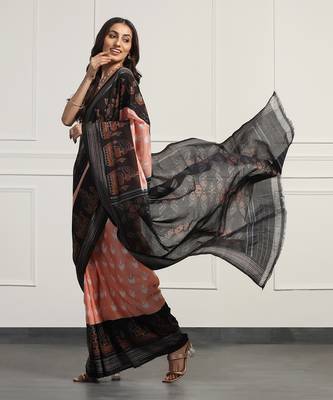 Multicolor  cotton handloom ikat saree 2