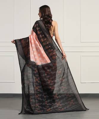 Multicolor  cotton handloom ikat saree 3