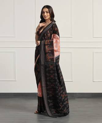 Multicolor  cotton handloom ikat saree 5