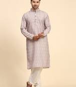 Dusty pink colour ethnic wear kurta for men for festive party looks