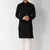 Black colour ethnic trending sequins work cotton fabric kurta for men