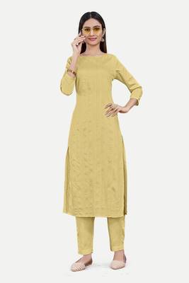 Brown colour sober sophesticated modal silk woven designer ethnic readymade suit 1