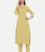 Brown colour sober sophesticated modal silk woven designer ethnic readymade suit