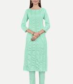 Sky blue colour sober sophesticated modal silk woven designer ethnic readymade suit