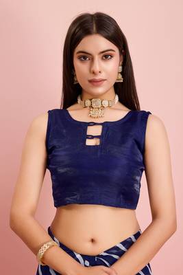 Blue Traditional Leheriya Print Ethnic Festive Wear Saree 4
