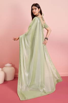 Pista Fancy Jimmy Choo c Classy Ethnic Girlish Saree 2