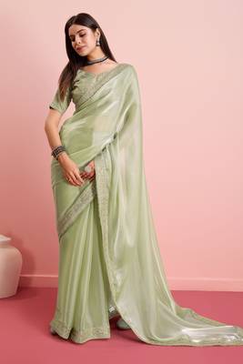 Pista Fancy Jimmy Choo c Classy Ethnic Girlish Saree 4