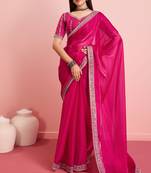 Pink Fancy Jimmy Choo c Classy Ethnic Girlish Saree