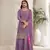 Purple colour chinon fabric bollywood style heavy sharara dress