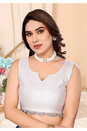 Grey Embellished Chiffon With Blouse