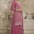 Pink colour chinon fabric heavy embroidery work high class party wear sharara dress