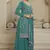 Rama colour chinon fabric heavy embroidery work high class party wear sharara dress