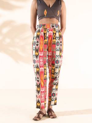 cola cotton ikat pant suit set 4