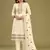 Off white georgette embroidery designer salwar suit