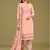Light peach georgette embroidery designer salwar suit