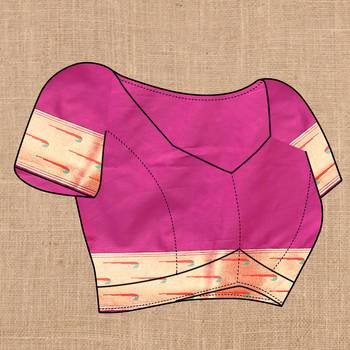 Soft Paithani Silk Blend Saree With Zari Weaving Pallu  & Border With Silk Weaving Blouse |Brand| 5