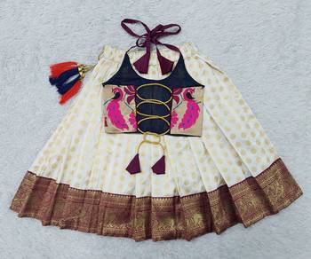 Baby Girl's Purple Readymade Lehenga Choli For Kids 2