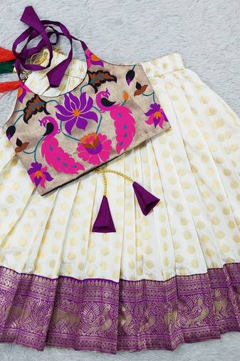 Baby Girl's Ringani Readymade Lehenga Choli For Kids