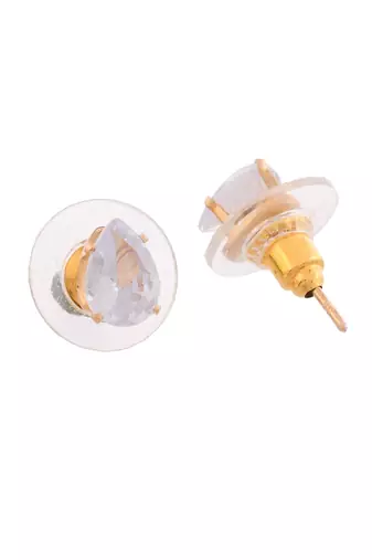 Gold plated american dionamd stud earring