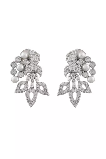 Silver plated  stud earrings for women