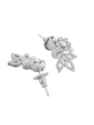 Silver plated  stud earrings for women 4