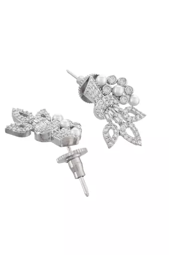 Silver plated  stud earrings for women