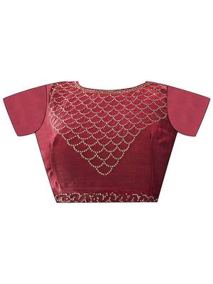 Beads & Stones Embellished Organza Saree 2