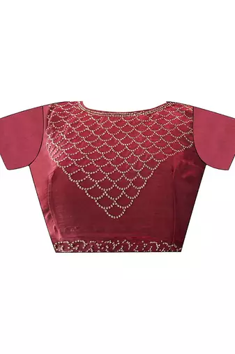 Beads & Stones Embellished Organza Saree