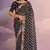 Black Multi Dhaga Coding Sequin Georgette Saree with Blouse