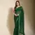 Green Sequin Embroidery Soft Georgette Saree with Blouse