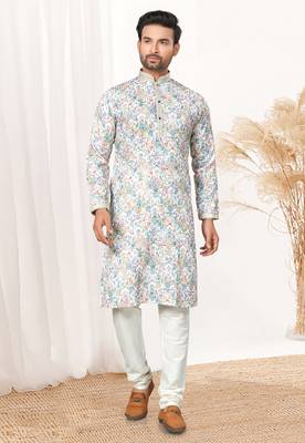 Embroidered kurta pajama for men 1