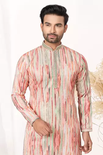 Outluk wedding collection 2 cotton kurta pajama for men