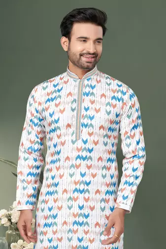 Outluk wedding collection vol 4 cotton kurta pajama for men